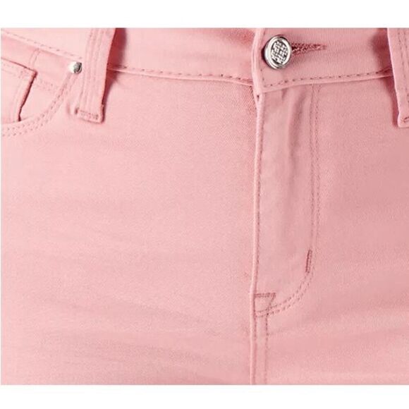 Laurie Felt Women 14 Regular Wave Denim Capris Pockets Zipper Detail Blush NWOT) - Picture 5 of 5